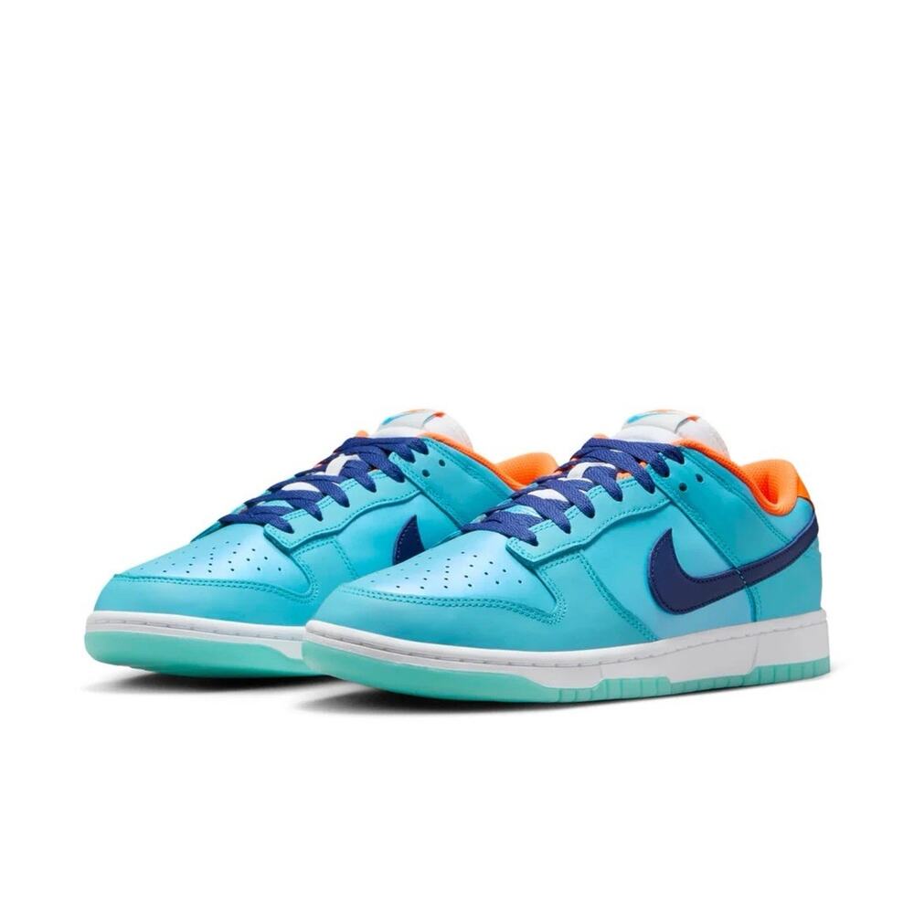 NEW Nike Dunk Low SE Baltic Blue Total Orange HQ1538-416 Men’s Size Multi